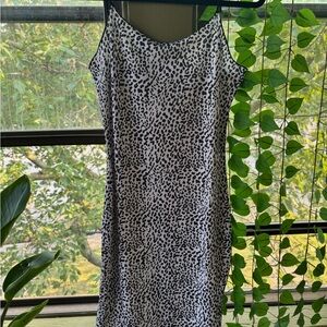 Leopard Print Slip Dress
